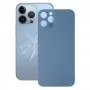 Easy Ersatz Big Kamera-Lochglas-Backbatterie-Abdeckung für iPhone 13 Pro (blau)